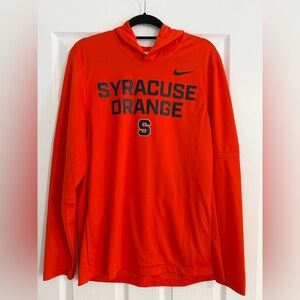 Nike Syracuse Orange Hoodie Long sleeve- Bright Orange - Dri-Fit - L